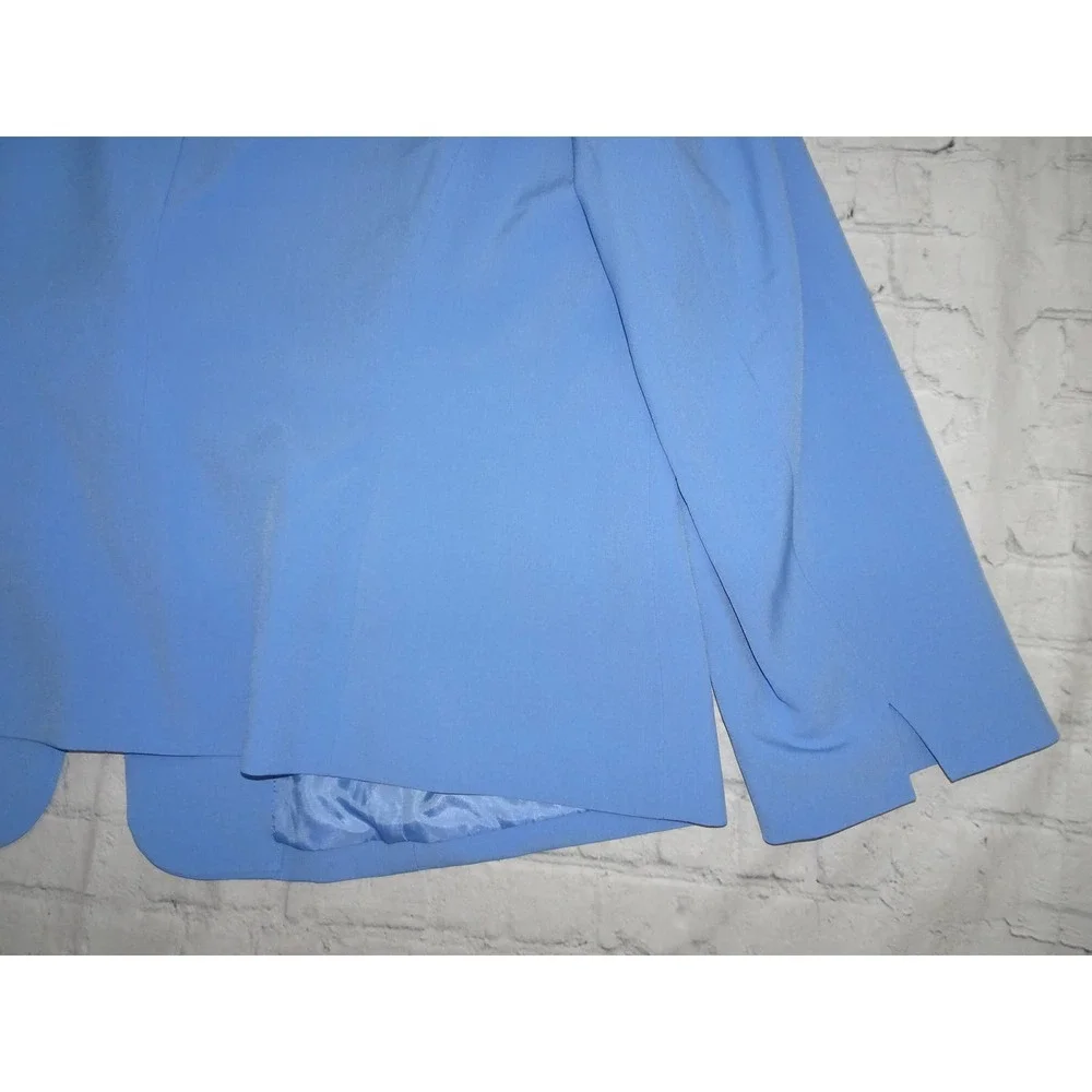 NWT Le Suit Plus Size Seamed Skirt Suit 22 W light blue - Picture 7 of 12